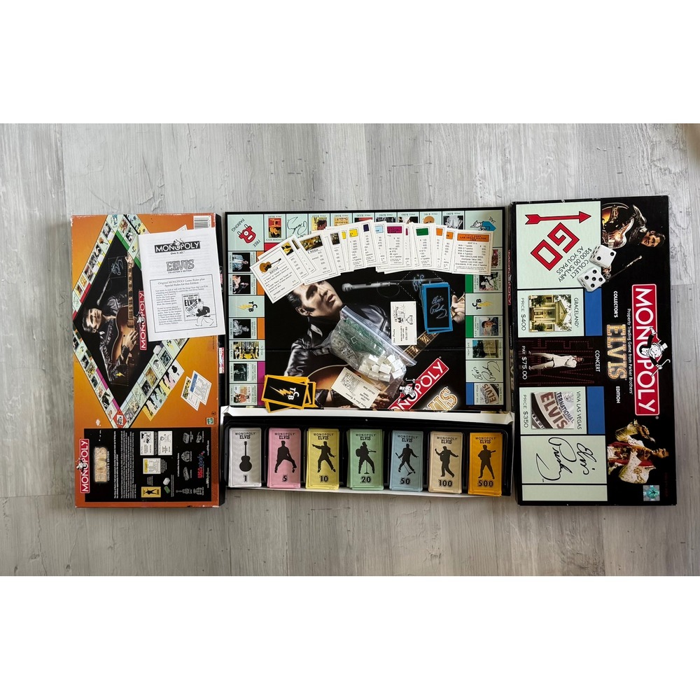 Monopoly Elvis Presley Collector's Edition Board Game Parker Brothers 2002